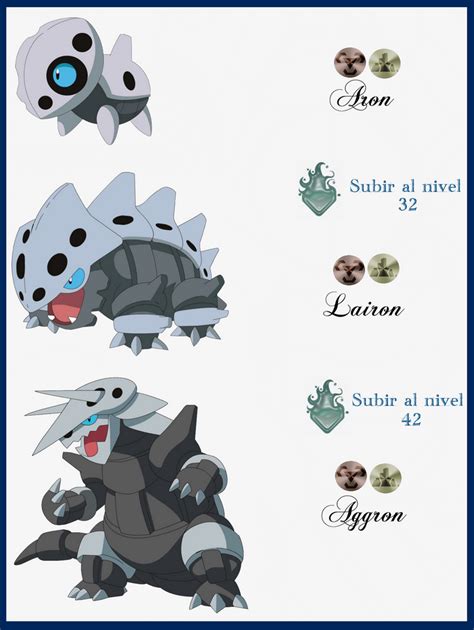 pokemon aron evolution chart.